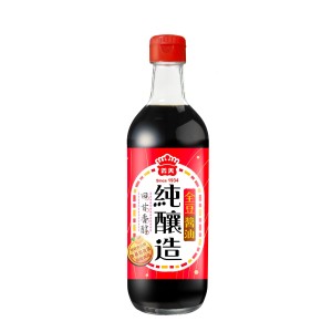 義美 全豆純釀造醬油 520ml/12