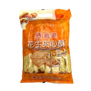 義美 花生夾心酥花生(經濟包) 400g/8