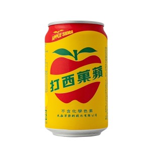 大西洋 蘋果西打(易開罐) 330ml/24