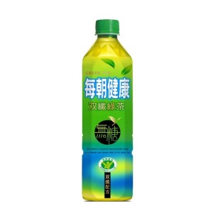 每朝健康 雙纖綠茶(無糖) 650ml/24