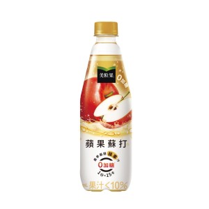 美粒果 零加糖蘋果蘇打 500ml/24