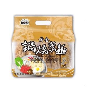 新宏 黃金鍋燒意麵(柴魚海鮮風味) 335g