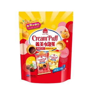 義美 小泡芙享樂夾鏈包(經典巧克力+香草牛奶) 234g